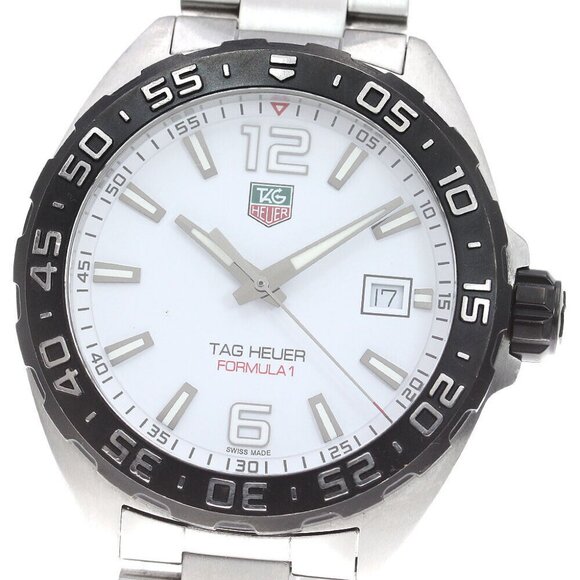 TAG HEUER Formula 1 WAZ1111 Date White Dial Quartz Men\'s Watch_842156 main image 9
